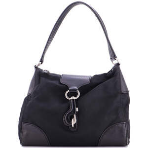 Hook Hobo Nylon With Leather #199201P58B